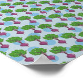 Poster Motif plante de betteraves (Coin)