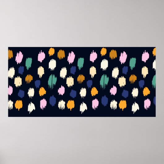 Poster Motif pois transparent (Devant)