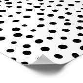 Poster Motif Polka Abstrait (Coin)