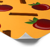 Poster Motif pomme cannelle (Coin)