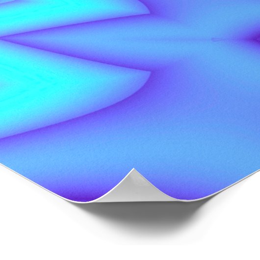 Poster Motif pourpre damassé (Coin)