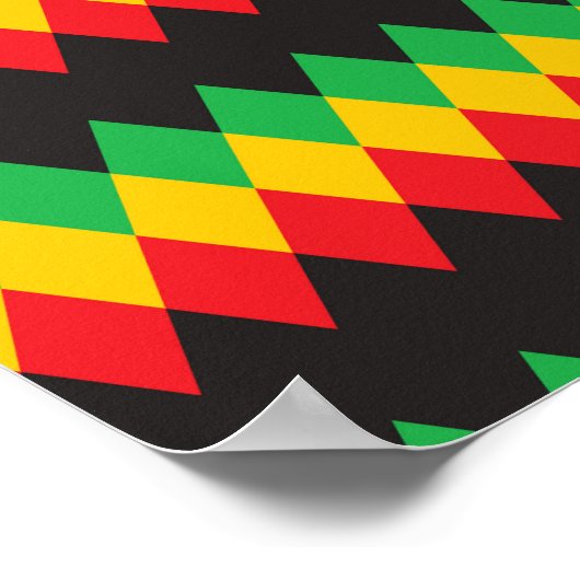 Poster Motif Rasta Diamond (Coin)