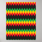 Poster Motif Rasta Diamond (Devant)