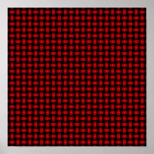 Poster Motif Red Black Weaver (Devant)