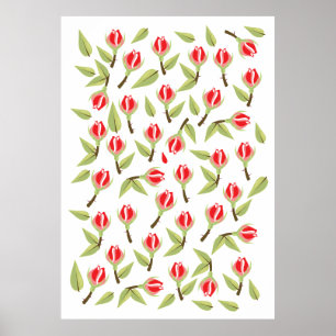 Poster Motif Red Rose