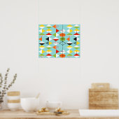 Poster Motif Retro Harlequin (Cuisine)