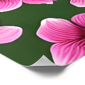 Poster Motif romantique d'orchidées violettes (Coin)