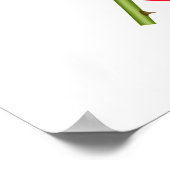 Poster Motif rose avec une citation romantique (Coin)