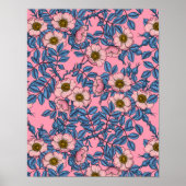 Poster Motif rose de chien (Devant)