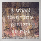 Poster motif rouillé Brown (Devant)