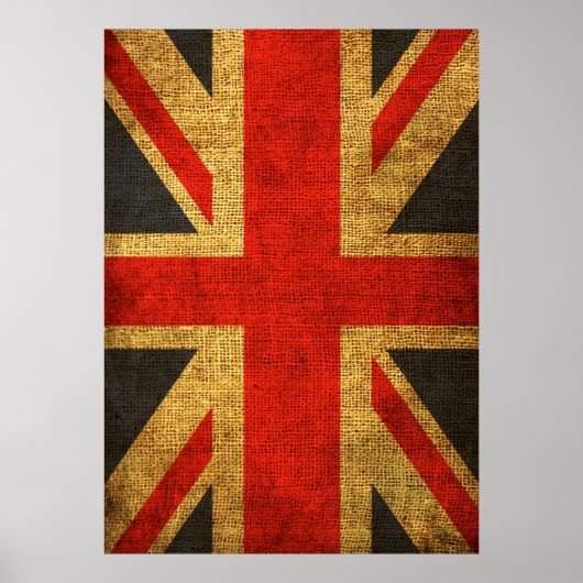 Poster Motif Rustic Antique Union Jack (Devant)