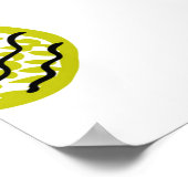 Poster Motif sans ananas (Coin)