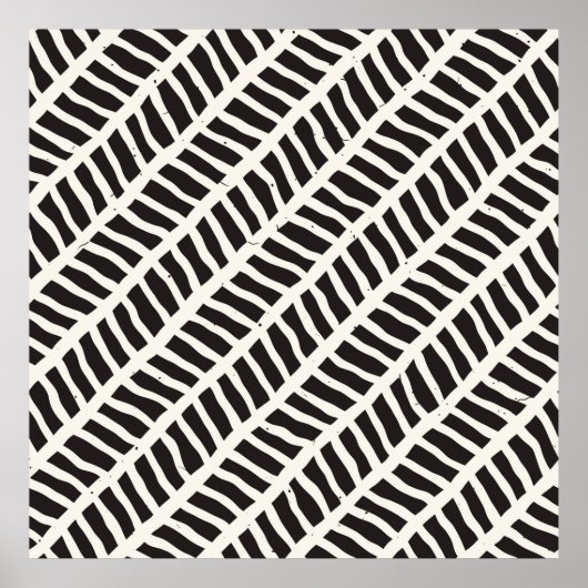 Poster Motif sans couture à la main. Geomet Abstrait (Devant)