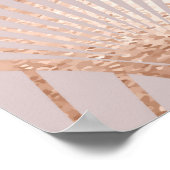 Poster Motif sans couture aux formes feuille or (Coin)