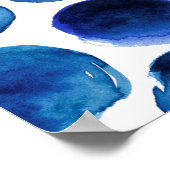 Poster Motif sans couture avec bande aquarelle dessinée à (Coin)