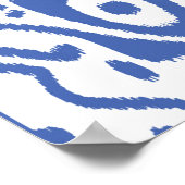 Poster Motif sans couture avec broderie. Tissu Ikat. Eth (Coin)