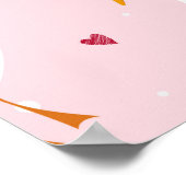 Poster Motif sans couture avec canard mignon avec coeur s (Coin)