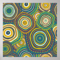 Motif sans couture avec cercle ornemental dessiné 