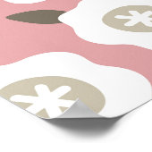 Poster Motif sans couture avec des fleurs mignonnes sur l (Coin)