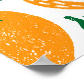 Poster Motif sans couture avec des fruits. Timbre texturé (Coin)