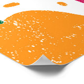 Poster Motif sans couture avec des fruits. Timbre texturé (Coin)