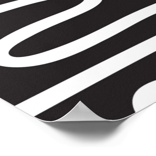 Poster Motif sans couture avec des lignes ondulées à dood (Coin)
