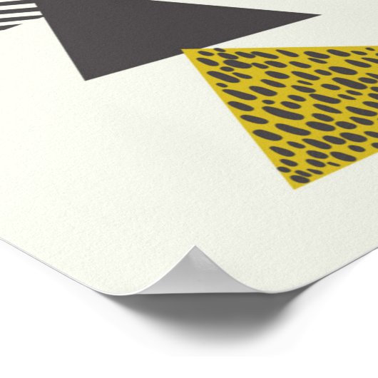 Poster Motif sans couture avec différents triangles en s (Coin)