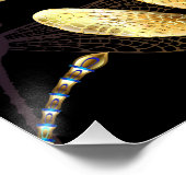 Poster Motif sans couture avec libellules d'or (Coin)