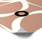 Poster Motif sans couture avec lignes ondulées blanches e (Coin)