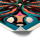 Poster Motif sans couture avec mandalas décoratives. Vint (Coin)