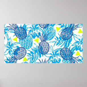 Poster Motif sans couture avec motif tropical