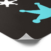 Poster Motif sans couture avec revolvers, casquettes cowb (Coin)