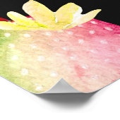 Poster Motif sans couture avec succulents. Aquarelle cact (Coin)