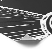 Poster Motif sans couture avec supports audio et vidéo. V (Coin)
