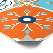 Poster Motif sans couture avec tuiles portugaises. (Coin)