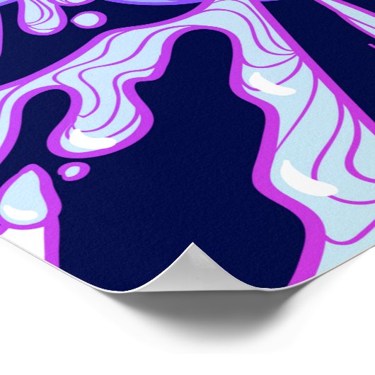 Poster Motif sans couture. Clo décorative de style rétro (Coin)