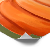 Poster Motif sans couture de citrouilles et de feuilles s (Coin)