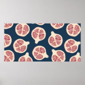 Poster Motif sans couture de grenade, arrière - plan avec (Devant)