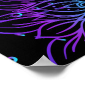 Poster Motif sans couture de la Géométrie Sacrée. Symbole (Coin)