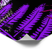 Poster Motif sans couture de papier peint. Magie éclatant (Coin)