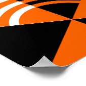 Poster Motif sans couture de style japonais avec triangle (Coin)