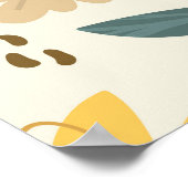 Poster Motif sans couture de tournesol. Marguerite jaune  (Coin)