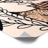 Poster Motif sans couture de trait. Couleurs claires. Vin (Coin)