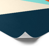 Poster Motif sans couture de triangle (Coin)