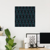 Poster Motif sans couture du serpent (Bureau à domicile)