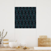 Poster Motif sans couture du serpent (Cuisine)