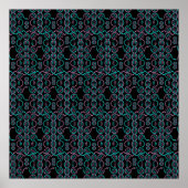 Poster Motif sans couture du serpent (Devant)