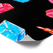 Poster Motif sans couture d'une licorne magique avec mult (Coin)