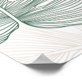 Poster Motif sans couture feuille Monstera. Motif tropica (Coin)