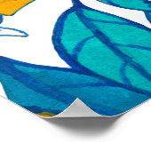 Poster Motif sans couture. Fleur de citron. Les fleurs so (Coin)